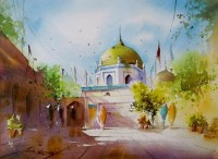 Shaima Umer, 15 x 11 Inch, Water Color on Paper, Cityscape Painting, AC-SHA-052